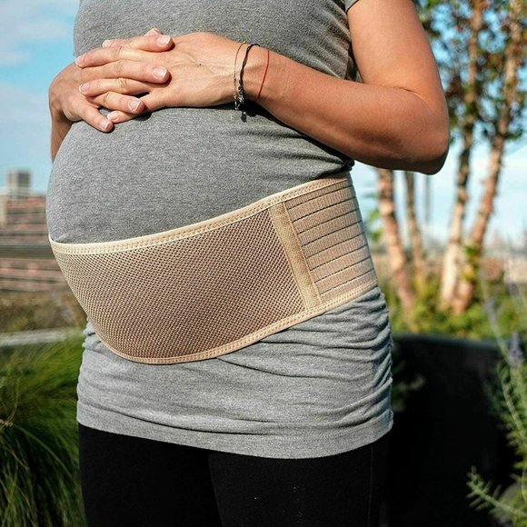 Maternity Belt -  Breathable Pregnancy Back Support - Belly Band Pelvic Pressure - Picture 5 of 7